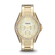 Fossil ES3203 Riley Multifunction Gold-Tone Stainless Steel Watch