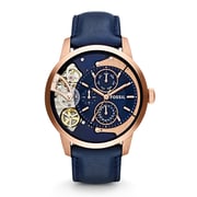 Fossil ME1138 Townsman Multifunction Navy Leather Watch