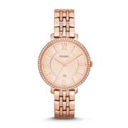 Fossil ES3546 Jacqueline Rose-Tone Stainless Steel Watch