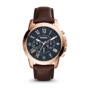 Fossil FS5068 Grant Chronograph Brown Leather Watch