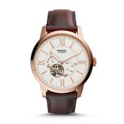 Fossil ME3105 Townsman Automatic Dark Brown Leather Watch