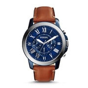 Fossil FS5151 Grant Chronograph Light Brown Leather Watch