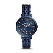 Fossil ES4094 Jacqueline Three-Hand Date Blue Stainless Steel Watch