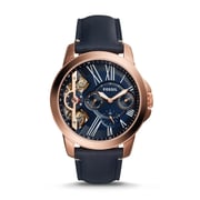 Fossil ME1162 Grant Twist Three-Hand Blue Leather Watch