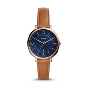Fossil ES4274 Jacqueline Three-Hand Date Luggage Leather Watch