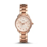 Fossil ES4264 Tailor Multifunction Rose Gold-Tone Stainless Steel Watch