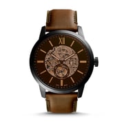 Fossil ME3155 Townsman 48mm Automatic Brown Leather Watch