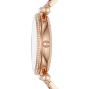 Fossil ES4301 Carlie Three-Hand Rose Gold-Tone Stainless Steel Watch