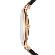 Fossil FS5376 The Minimalist Slim Three-Hand Black Leather Watch
