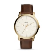 Fossil FS5397 The Minimalist Three-Hand Brown Leather Watch