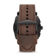 Fossil FTW1163 Hybrid Smartwatch - Q Machine Dark Brown Leather