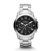 Buy Fossil FS4736 Grant Chronograph Stainless Steel Watch Online