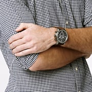 Fossil JR1424 Nate Chronograph Brown Leather Watch
