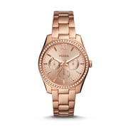Fossil ES4315 Scarlette Multifunction Rose Gold-Tone Stainless Steel Watch