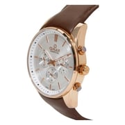 Omax PG11R65I Mens Multifunction Leather Watch