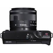 Canon EOS M10 Mirrorless Digital Camera Black With EFM 15-45mm IS STM Lens