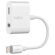 Belkin Rock Star Lightning Audio Charging Adaptor White - F8J212BTWHT