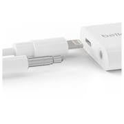 Belkin Rock Star Lightning Audio Charging Adaptor White - F8J212BTWHT