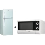 Whirlpool Top Mount Refrigerator 240 Litres WTM302RWH + MWD119WH Microwave & Oven