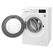 LG Front Load Washer & Dryer 8 kg washer 5 kg dryer F4J6TMP0W, 6 Motion Direct Drive, Add Item, Smart Diagnosis™
