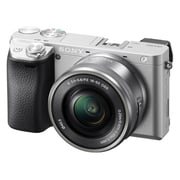 Sony Alpha A6300 APS-C Mirrorless 4K Camera Silver - ILCE6300LS + 16-50mm Lens