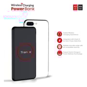 Trands TRPB1309 Fast charging Wireless Power Bank 10000mAh Quick Charge 3.0