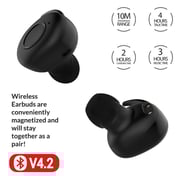 Trands E15 Wireless Earbuds With Portable Charging Case