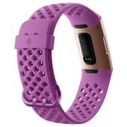 Fitbit Charge 3 Advanced Fitness Tracker - Berry/Rose Gold Aluminum