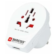 Skross 1500261 World To UK Travel Adaptor White