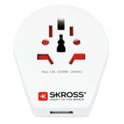 Skross 1500261 World To UK Travel Adaptor White