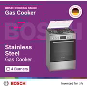 Bosch 4 Gas Burners Cooker HXQ38AE50M