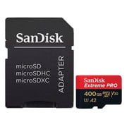 سانديسك SDSQXCZ-400G-GN6MA إكستريم بروMicroSDXC400GB+محول SD