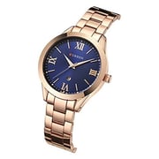 Curren 9007RGB Ladies Watch Rose Gold Blue