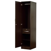 AtoZ Furniture W-151110-1 Rikotu One Door Wardrobe in Wenge Finish Single Door Wardrobe