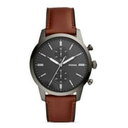 Fossil FS5522 Mens Watch - Townsman Chronograph Amber Leather
