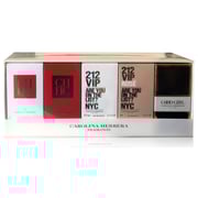 Carolina Herrera Miniature Perfume Gift Set For Women (Carolina Herrera CH 8ml EDT + CH Privee 5ml + 212 VIP 5ml + 212 VIP Rose 5ml + Good Girl 7ml)
