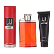 Dunhill Desire Red Gift Set For Men (Dunhill Desire Red 100ml EDT + 195ml Deo Spray + 90ml Shower Gel)