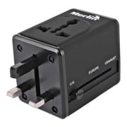 Merlin MUTA-675 Universal USB Travel Adapter Grey