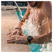 MyKronoz ZeRound2HR Premium Brushed Black Smart Watch - Black/Yellow