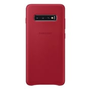 Samsung Leather Case Red For Galaxy S10 Plus