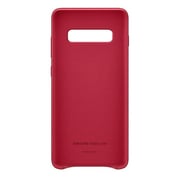 Samsung Leather Case Red For Galaxy S10 Plus
