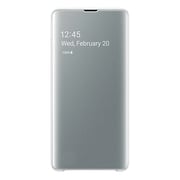 Samsung Clear View Flip Case White For Galaxy S10 Plus