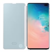 Samsung Clear View Flip Case White For Galaxy S10 Plus