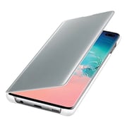 Samsung Clear View Flip Case White For Galaxy S10 Plus
