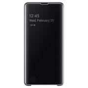 Samsung Clear View Flip Case Black For Galaxy S10 Plus