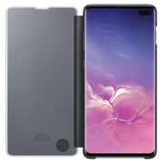 Samsung Clear View Flip Case Black For Galaxy S10 Plus