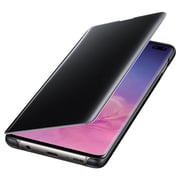 Samsung Clear View Flip Case Black For Galaxy S10 Plus