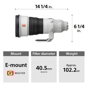 Sony FE 400mm f/2.8 GM OSS Lens SEL400F28GM