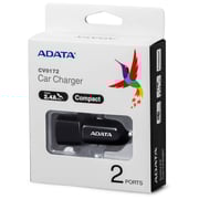 Adata ACV0172 Dual USB Car Charger - Black
