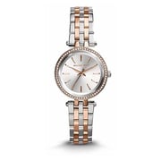 Michael Kors MK3298 Petite Darci Silver Dial Two-tone Ladies Watch